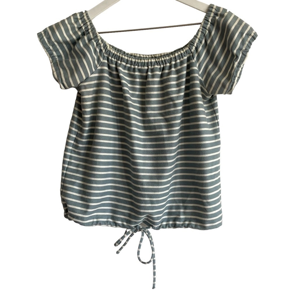 Madewell Striped Melody Off-the-Shoulder Top, Size S